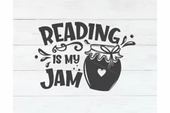 Reading is my jam SVG, Book SVG, Book quotes Svg, Book Product Image 2