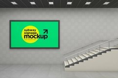 Subway Signage Horizontal Mockup Product Image 1