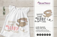 Hopping Down the Bunny Trail SVG - Funny Easter SVG Product Image 1