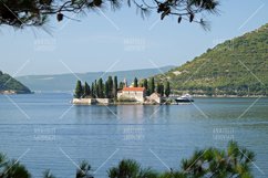 Island of Saint George off coast of Perast in Bay of Kotor Product Image 1