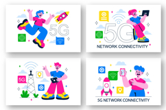 10 5G Network Connectivity Illustration Product Image 2