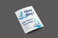 Sea Baby Shower Invitation Editable Template Product Image 2