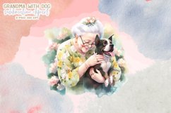Grandma with Dog Sublimation Clipart Product Image 6