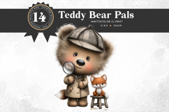 Baby Teddy Bears in Jobs Clipart PNG Set Product Image 6