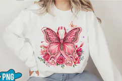Breast Cancer Butterfly Sublimation Product Image 5