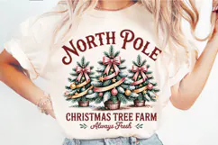 North Pole Christmas Tree Farm PNG Designs Product Image 5