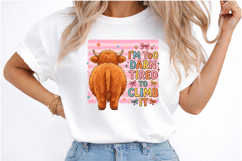 Highland Cow Funny PNG Product Image 3