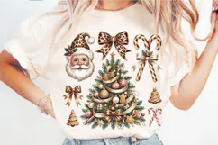 Coquette Santa Sublimation PNG Designs Product Image 5