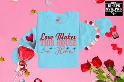 Love Makes This House A Home Svg Cut Files Creative Art Product Image 1