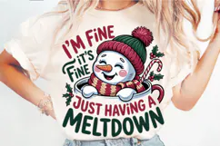Funny Quote Cute Snowman Christmas PNG Designs Product Image 5