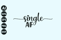 Single AF Svg, Singles Svg Product Image 1