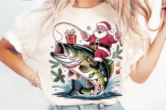 Christmas Fishing Sublimation Product Image 5