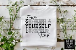 Put Yourself First Svg Cut Files Product Image 1