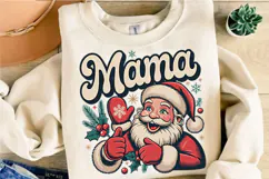 Santa mama checkered PNG Designs Product Image 5