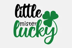 Little mister lucky. Baby t-shirt SVG. St Patricks Day Product Image 3