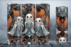 4 Halloween Tumbler Wrap Sublimations, 20 oz Product Image 3