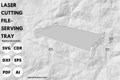 5mm simple serving Tray svg laser cut file & glowforge craft Product Image 2