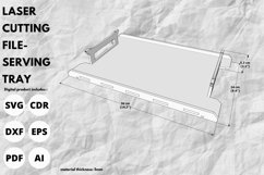 5mm-special Chinese serving tray svg laser cut & glowforge Product Image 3