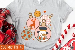 Christmas svg, Christmas Baubles svg, Retro Christmas svg Product Image 1