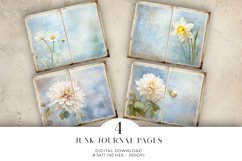 Watercolor Junk Journal Digital Paper Bi-fold Product Image 1