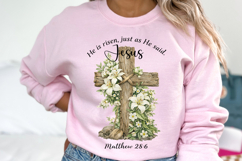 He Is Risen png, Jesus Easter png Product Image 5