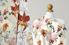 Hand drawn vector orchids Product Image 7