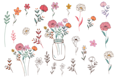 Lovely vibes vector patterns and clipart set Product Image 5