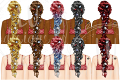 4th of July Mermaids Clipart, USA Summer Graphics, Product Image 5