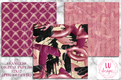 Makeup Seamless Patterns, Beauty Girl Digital Papers Product Image 5