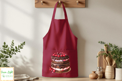 Watercolor Berries Cakes Clipart, Raspberry Cakes Graphics Product Image 5