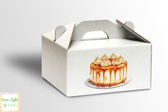 Caramel Cakes Clipart, Watercolor Desserts Graphics Product Image 5