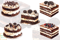 Chocolate Cakes Clipart, Chocolate Desserts Graphics Product Image 5