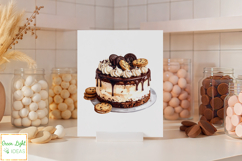 Cookies and Cream Cakes Clipart, Chocolate Desserts PNG Product Image 5