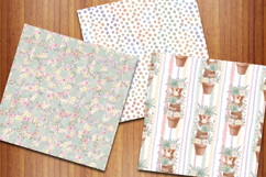 Cottage Spring Seamless Patterns, Floral Garden Backgrounds Product Image 5