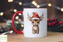 Watercolor Cute Kawaii Christmas Clipart, Holidays Graphics Product Image 5