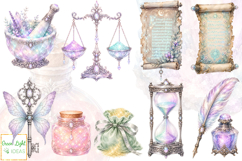 Fairy Apothecary Clipart, Magical Fairy Graphics Bundle PNG Product Image 5