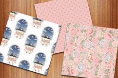 Folk Valentines Seamless Patterns, Love Animals Backgrounds Product Image 5