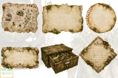 Goblincore Apothecary Clipart, Whimsical Forest PNG Bundle Product Image 5
