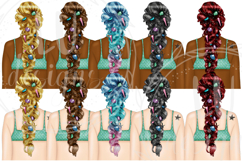 Mermaids Clipart, Summer Graphics, Sea Life Illustrations Product Image 5