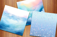 Sea Animals Digital Papers, Ocean Backgrounds, Under The Sea Product Image 5