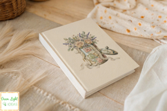 Vintage Shabby Tins Clipart, Antique Floral Cans Designs Product Image 5