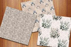 Elegant Wedding Floral Digital Papers, Bridal Patterns Product Image 5