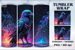 Raven Tumbler Sublimation, 20 oz Tumbler Wrap Product Image 1