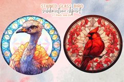 Stained Glass Bird Sublimation Product Image 6