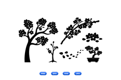 Sakura Floral Vector Graphics For Crafts And Invitations Product Image 1