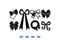 Hand Drawn Ribbon Bow Clipart For Crafts Product Image 1