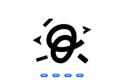 Minimal Abstract Knot SVG For Crafts Product Image 1