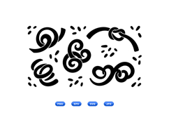 Hand Drawn Swirl And Flourish SVG For Crafts Product Image 1