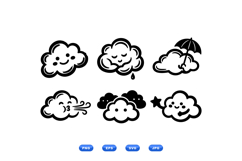 Hand Drawn Cloud SVG For Crafts Product Image 1
