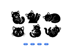 Hand Drawn Kitten SVG For Crafts Product Image 1